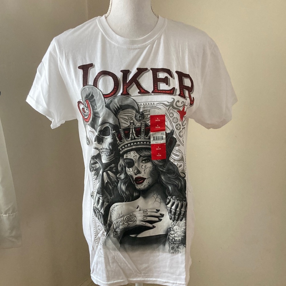 Joker Graphic White T-Shirt